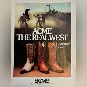 Acme | 1970s Vintage Magazine Advertisement
